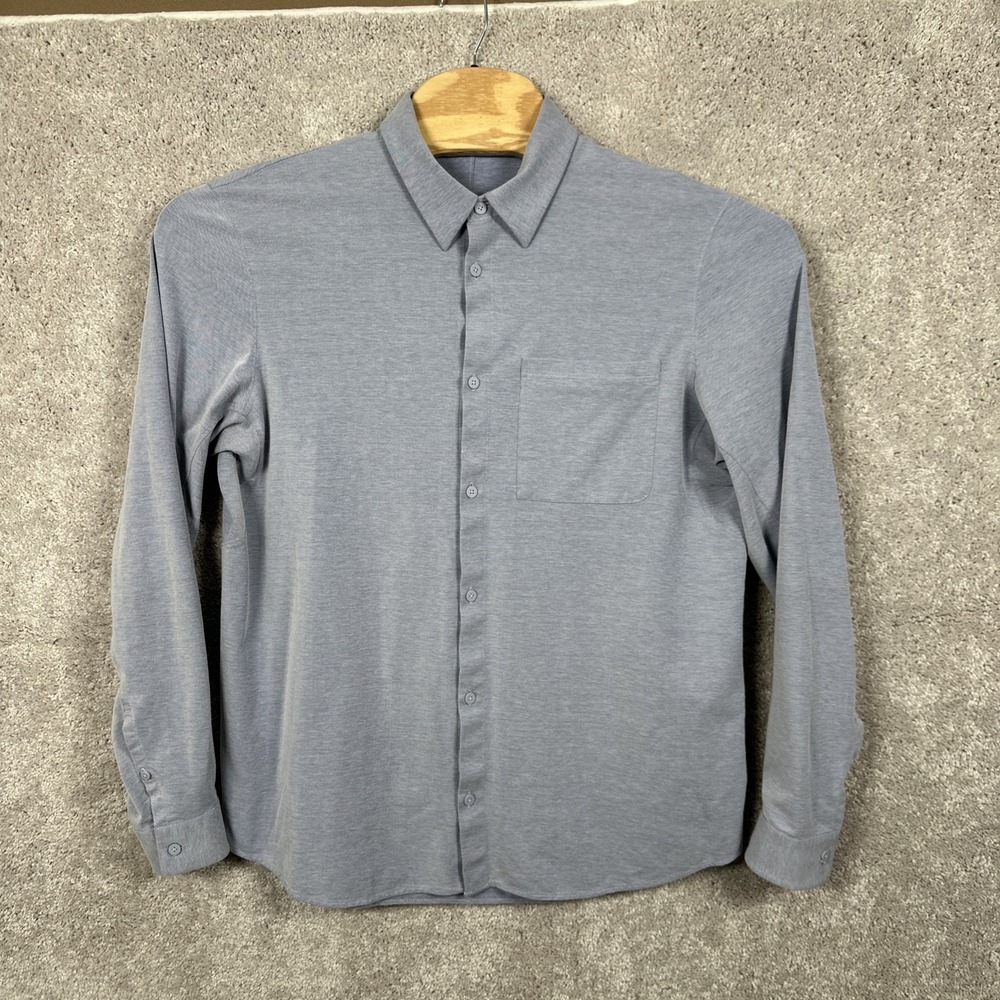 Lululemon Commission Shirt Men's XL Blue Button Down Work Business Casual